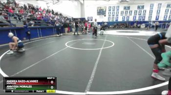 100 lbs Champ. Round 1 - Andrea Razo-Alvarez, Montclair vs Annyssa Morales, Camarillo