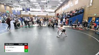 64 lbs Cons. Round 3 - Connor Halligan, Top Of Utah vs Dylan Soto, Champions Wrestling Club