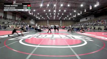 140 lbs Champ. Round 2 - Ilyana Martinez, Lebanon vs Kaylee Brown, Ft. Zumwalt South