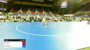 170 lbs Cons 16 #2 - Matthew Jens, Illinois vs Arjun Nagra, California