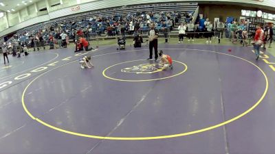 10U Boys - 63 lbs Champ. Round 2 - Kaeldis Kallenberger, Rhyno Academy Of Wrestling vs Bobby Miller, Simmons Academy Of Wrestling