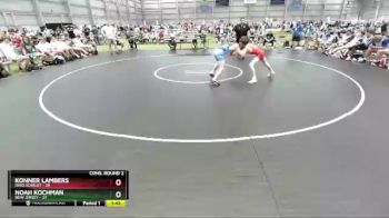 120 lbs 2nd Wrestleback (16 Team) - Konner Lambers, Ohio Scarlet vs Noah Kochman, New Jersey