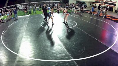 95-100 lbs Champ. Round 5 - Hayden Kumfer, Alaska vs Chaya Palomo, Oregon