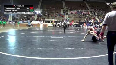 1A-4A 157 1st Place Match - Austen Mayfield, Cleburne County vs Brady Adams, Tallassee