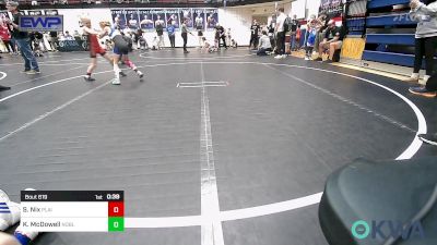 58 lbs Rr Rnd 2 - Sarah Nix, Plainview Wrestling vs Kadee McDowell, Noble Takedown Club