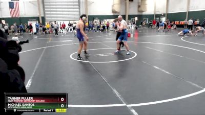 184 lbs Cons. Round 4 - Tanner Fuller, Iowa Western Community College vs Michael Santos, New Mexico Highlands