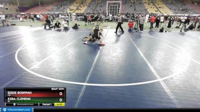 132 lbs Cons. Round 4 - Eddie Bowman, CO vs Ezra Clemens, ID