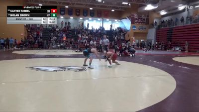 133 lbs Champ. Round 2 - Carter Siebel, Coe vs Nolan Brown, Grand View (Iowa)