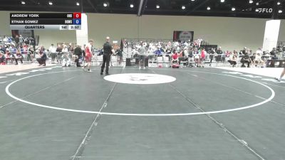 132 lbs Quarters - Andrew York, Ozark High School vs Ethan Gomez, Big Game Wrestling Club