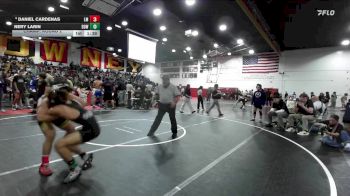 144 lbs Champ. Round 2 - Daniel Cardenas, La Mirada vs Nery Larin, Downey