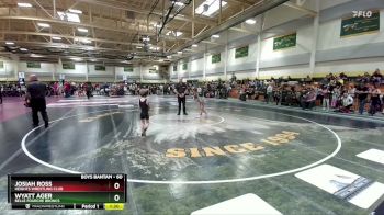 60 lbs Cons. Round 3 - Josiah Ross, Heights Wrestling Club vs Wyatt Ager, Belle Fourche Broncs