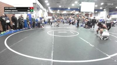 190 lbs Cons. Round 3 - John Venegas, Victor Valley vs Dominic Espitia, South Hills Hs