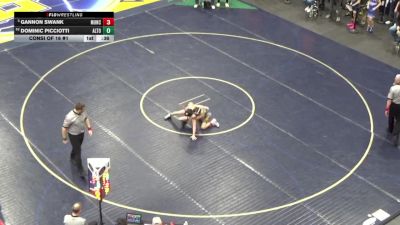 96 lbs Consi Of 16 #1 - Gannon Swank, Muncy vs Dominic Picciotti, Altoona