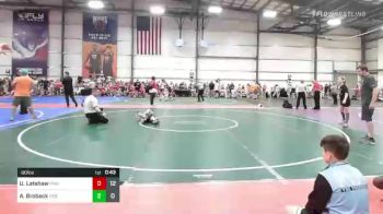 60 lbs Rr Rnd 3 - Urijah Latshaw, Roundtree Wrestling Academy Blue vs Amari Brobeck, Ride Out Wrestling Club Blue