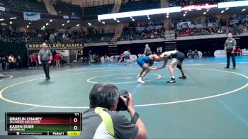 171 lbs Semifinal - Graelin Chaney, Dillingham High School vs Kaden Duke, Petersburg