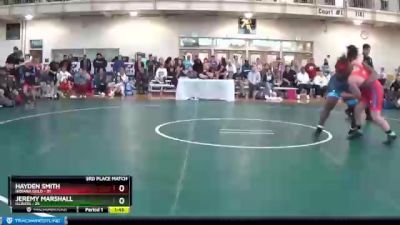 250 lbs Placement Matches (8 Team) - Hayden Smith, Indiana Gold vs Jeremy Marshall, Illinois
