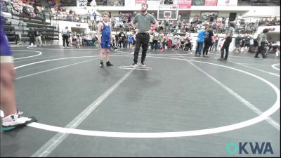 85 lbs Consi Of 8 #2 - Jordan Phillips, Chickasha Youth Wrestling vs Cade Cummins, Choctaw Ironman