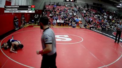 152 lbs 5th Place Match - Logan Noyes, Burgettstown Hs vs Logan Slovick, West Allegheny Hs