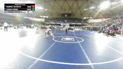 Boys 4A 120 lbs Champ. Round 1 - Logan Chung, Mount Rainier vs Samuel Valencia, Sunnyside