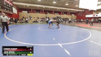 167 lbs Quarterfinal - Jesse Briggs, Heritage High School vs Carson Hudson, Las Lomas High School