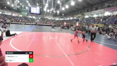53 lbs Rr Rnd 2 - Isaac Medina, Alamosa Wrestling vs Mark Vigil, Little Warrior WC