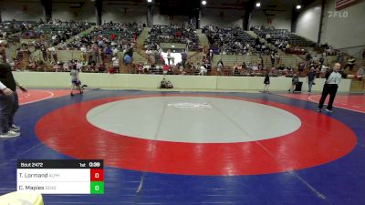 73 lbs Consi Of 4 - Tobin Lormand, Alpha Wrestling Club vs Camden Maples, Dendy Trained Wrestling