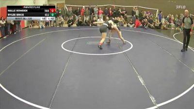 120 lbs Champ. Round 1 - Halle Rowden, Thurston vs Rylee Brice, Kelso