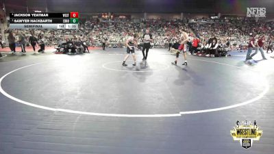B6A-132 lbs Semifinal - Sawyer Hackbarth, Edmond North vs Jackson Yeatman, Westmoore
