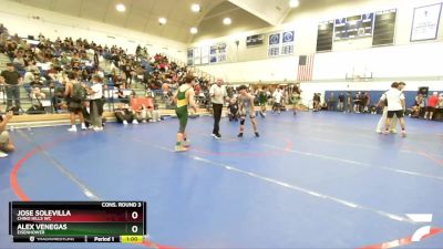 120 lbs Cons. Round 3 - Alex Venegas, Eisenhower vs Jose Solevilla, Chino Hills WC