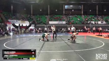 126 lbs Champ. Round 1 - Miles Harris, Cherokee County vs Andy Maroyka, St. John Paul II