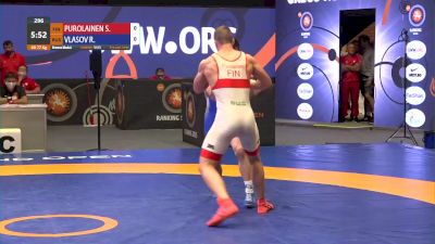 77 kg 3rd Place - Sakke Purolainen, FIN vs Roman Vlasov, RUS