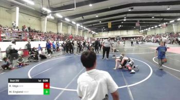 85 lbs Consi Of 4 - Roman Vega, Sierra Grande Panthers vs Madyx England, Montrose Elite