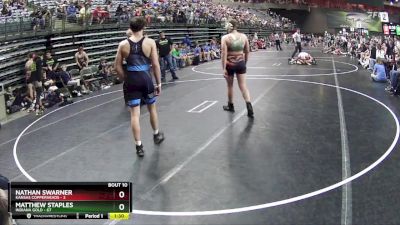 175 lbs Round 4 (6 Team) - Matthew Staples, Indiana Gold vs Nathan Swarner, Kansas Copperheads