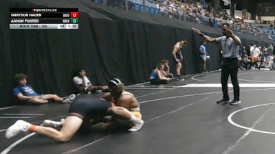 165 lbs Quarterfinal - Grayson Hagen, Doane University vs Ashon Foster, Northeast Oklahoma