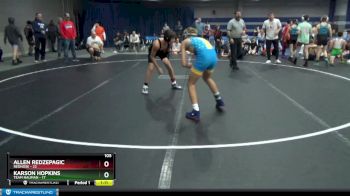 105 lbs Round 6 (8 Team) - Karson Hopkins, Team Nauman vs Allen Redzepagic, Rednose