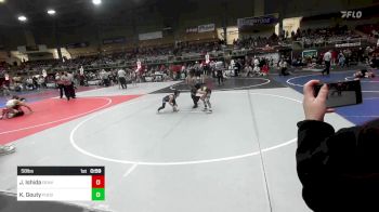 58 lbs Quarterfinal - Jj Ishida, Denver North Jr. Vikings vs Kase Gouty, Pueblo County WC