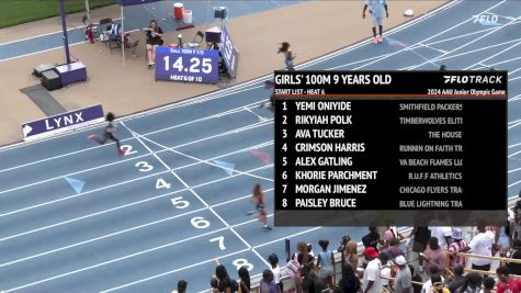 Youth Girls' 100m, Finals 7 - Age 9