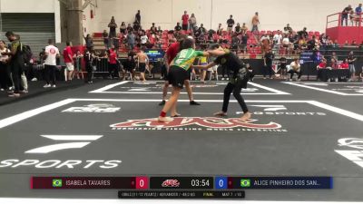 Isabela Tavares vs Alice Pinheiro Dos Santos 2025 ADCC Sao Paulo Open
