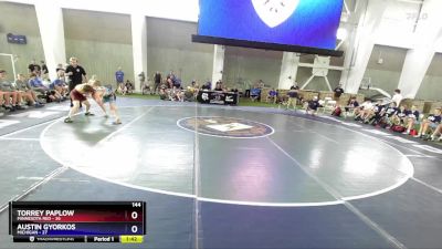 144 lbs Placement Matches (8 Team) - Torrey Paplow, Minnesota Red vs Austin Gyorkos, Michigan