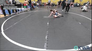 67 lbs Consi Of 4 - Matthew Powell, F-5 Grappling vs Hunter Schumacher, Bartlesville Wrestling Club