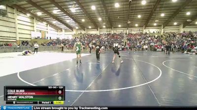 129 lbs Cons. Round 3 - Cole Burr, Green Canyon High School vs Henry Walston, Olympus