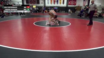 157 lbs Round 3 - Mason Johnson, Mediapolis vs Milo Dietzenbach, Marion