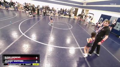 56 lbs Round 5 (6 Team) - Ariel Morales, Nevada Elite vs Marianna Eller, Utah 2