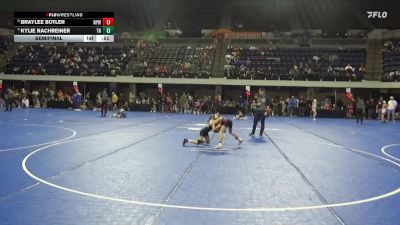 55 lbs Semifinal - Braylee Botler, New Prague Wrestling vs Kylie Nachreiner, Team Nazar