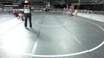 65 lbs 7th Place - LeighAnne Gambale, Kingsway vs Kalila Mays, Orchard South WC