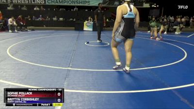 191 lbs Champ. Round 1 - Sophie Pollack, Delaware Valley vs Brittyn Corbishley, North Central (IL)