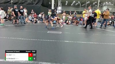 68 lbs Placement (4 Team) - Hunter Carl, Terps Northeast ES vs Amari Brobeck, Buffalo Valley WC