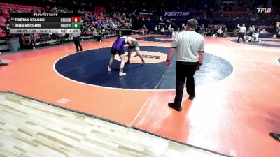 1A 215 lbs Champ. Round 1 - Tristan Staggs, Litchfield vs John Keigher, Coal City