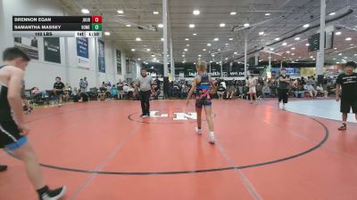102 lbs Rr Rnd 3 - Brennon Egan, Journeymen Black - HSC vs Samantha Massey, Homegrown - HSC