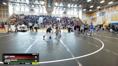 126 lbs Cons. Round 4 - Joey Davis, AWC vs Ayden Balma, Riverdale